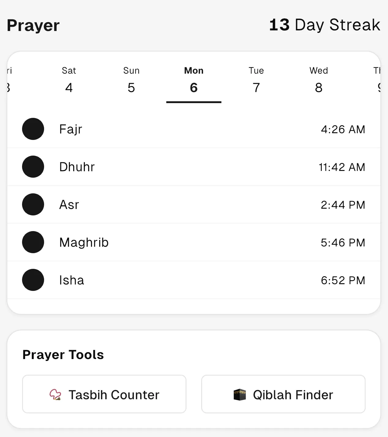 Prayer Tracker